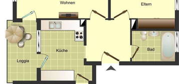 Demnächst frei! 3-Zimmer-Wohnung in Höxter