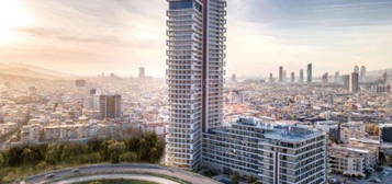 Bornova Ikon Tower'da Havuz Cepheli Eyal Satlk 1+1 Daire