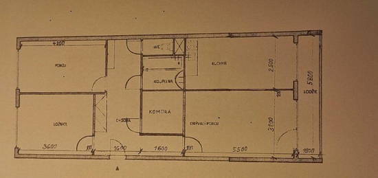 Byt 3+1, 2 m², Praha, 150 00