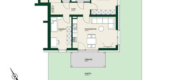 PROVISIONSFREI - Hartberg Bau 32 - geförderte Miete - 3 Zimmer