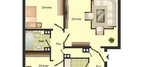 3-Zimmer- Wohnung in Köln
