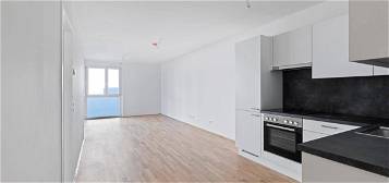 Unbefristet: 2-Zimmerwohnung mit Balkon, Einbauküche &amp; Fußbodenheizung | S7-Geiselbergstraße, Lidl vor der Tür