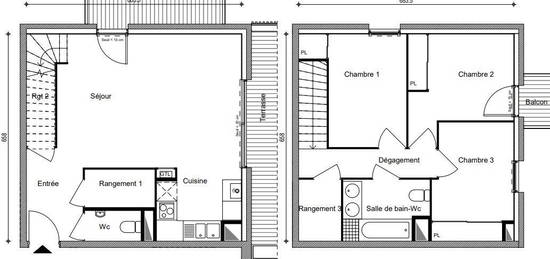 Vente appartement 4 pièces 81 m²