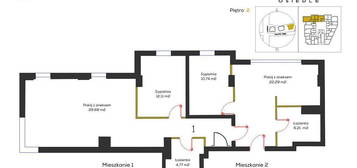 Mieszkanie 2 w 1 | 60 m2 i 40 m2 | OSIEDLE ŁAGODY