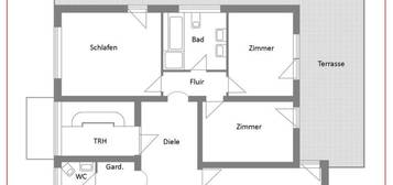 5-Zimmer Wohnung mit Garten, Feldrandlage, Herrliche Aussicht, Garage, Küche