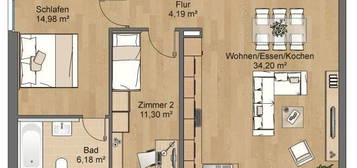 4-Zimmer Wohnung sucht Nachmieter für Dezember