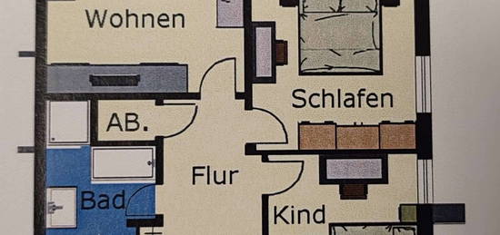 3-Zimmer-Wohnung mit Einbauküche in Borken