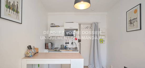 Studio meublé lumineux à Saint-Ouen-sur-Seine