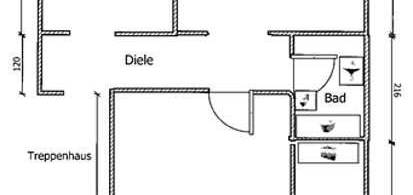 Gut geschnittene 3-Zimmer-Wohnung in Osterfeld mit Balkon