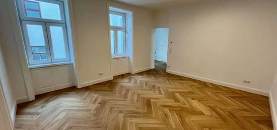 Altbaucharme topsaniert! Wunderschöne Wohnung in begehrter Lage Nähe Vorgartenmarkt. Bewilligter Balkon