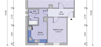 2-Raum-Wohnung in Gotha Ost mit Gartennutzung zu vermieten