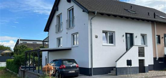 Kaufen, einziehen, fertig! Neuwertige Doppelhaushälfte mit großem Garten in Philippsburg-Rheinsheim zu verkaufen!