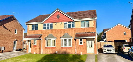 Semi-detached house for sale in Newquay Drive, Wrexham LL13