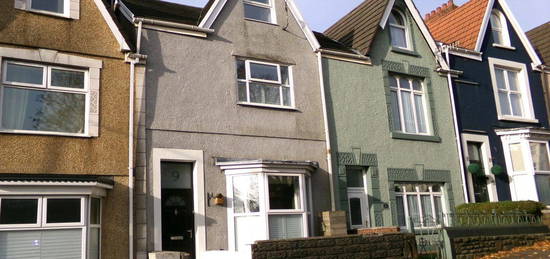 Terraced house for sale in Glanmor Road, Uplands, Swansea. SA2