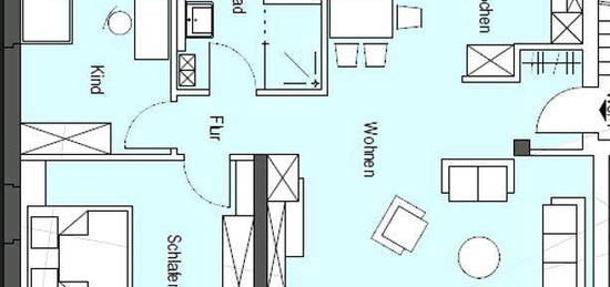 Neubau Wohnung, Bünde Ennigloh, 82qm