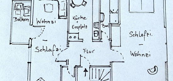 Komfortable helle 2,5 Zi.-Wohnung in Bad Orb 85m²