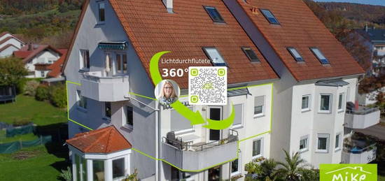 Lichtdurchflutete 4-Zimmer-Wohnung mit Balkon und Garage in ruhiger Lage von Unterhausen