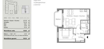 2-Zimmerwohnung frei ab 15.11.24 im Neubau in Schmargendorf