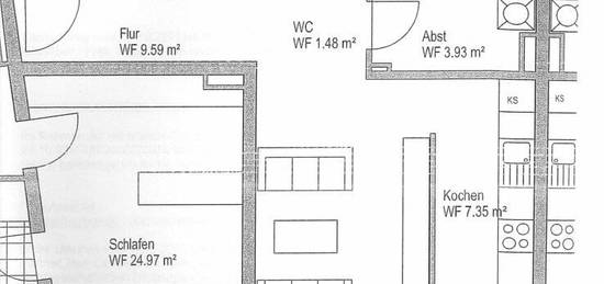 Gehobene 2,5 Zimmer Wohnung im Frankfurter Europaviertel