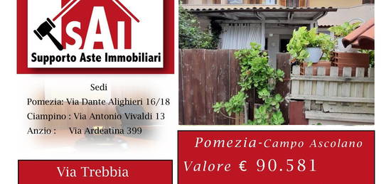 Villetta a schiera all'asta via Trebbia 1C, Pomezia