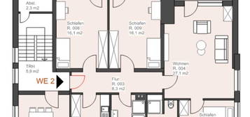 5-Zimmer Wohnung, Küche, 2xBad, 1.OG in Bester Lage