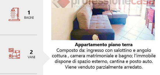 Appartamento con posto auto e terrazzo