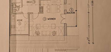 Gepflegte 2-Zimmer-Dachgeschosswohnung mit EBK in Markt Schwaben