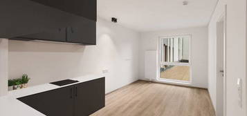 Moderne 2 Zimmer Wohnung Medium (unmöbliert) mit Küche, Zugang zu Fitnessstudio und Dachterrasse