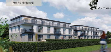 Mit KfW-Förderung zum Eigentum - Barrierefreie 4-Zimmer-Neubauwohnung mit Terrasse und Gartenanteil