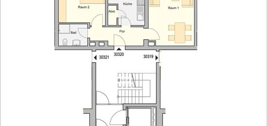 Moderne barrierearme 2 Raumwohnung in Überruhr