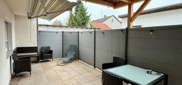 möbelierte 3-Zimmer-EG-Wohnung in Moosinning mit Terrasse