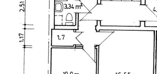 Schöne 2 Zimmer Wohnung, 42qm mit Abstellkammer