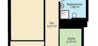 Dachgeschosswohnung in freistehendem Wohnhaus mit drei Wohnungen – ab Januar 2025 zu vermieten