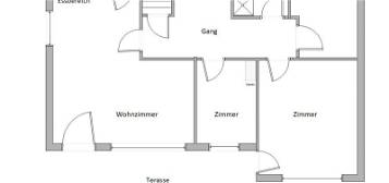 Sonnige 4-Zimmer EG-Wohnung mit Terrasse, Gartenanteil und Garage