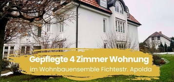 Gepflegte 4 Zimmer Wohnung im Wohnbauensemble Fichtestr. in Apolda zu verkaufen