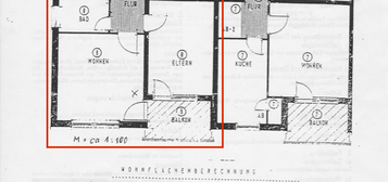 3-Zimmer-Wohnung, 2. OG, 81 qm, mit Balkon und Tiefgaragenstellplatz