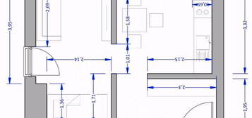 Erstklassige,geräumige und neuwertige 1-Zimmer Wohnung mit Balkon