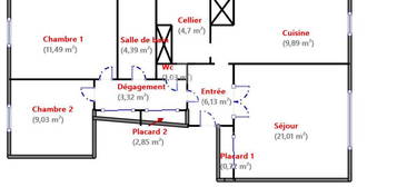 Appartement Nogent Sur Marne 3 pièce(s) 74.56 m2