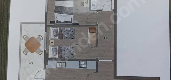 ÖZGÜRKENT SİTESİ Projesi 2+1 105m2 Balkonlu Satılık Daire