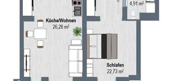 Zentral gelegene 2-Zimmer-Wohnung