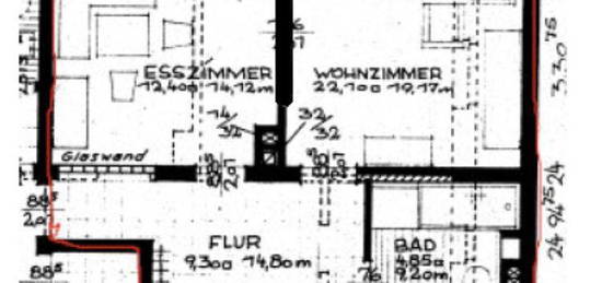 3 ZKB-Wohnung, WG-geeignet, 72 qm, Innenstadt-nahe