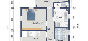 (Teil)möblierte 4-Zimmer-Wohnung mit Balkon und Einbauküche in Bietigheim-Bissingen