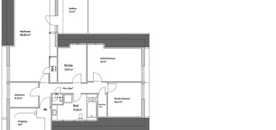 Erstbezug nach Sanierung: freundliche 4-Zimmer-DG-Wohnung mit Balkon in Sankt Augustin