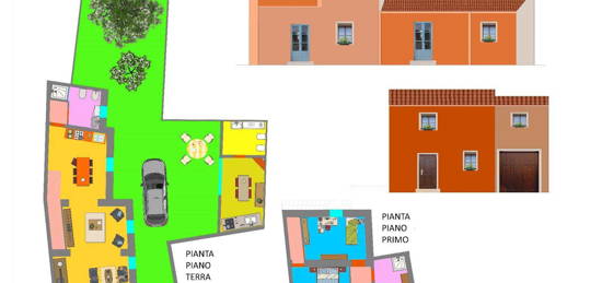 Casa indipendente con progetto approvato