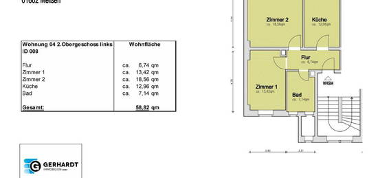 2 Raum Wohnung in Meißen