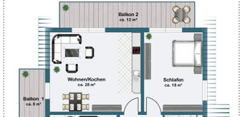 Erstklassig ausgestattete Wohnung mit EBK zwischen Cottbus und Burg