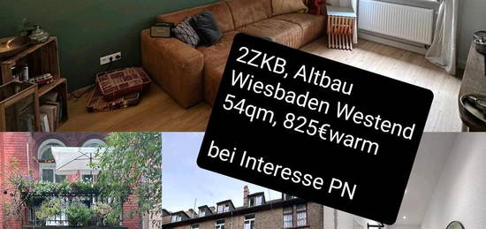 AB SOFORT 1.10. kernsanierte 2ZKB, Altbauwohnung in Wiesbaden