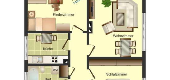 3-Zimmer-Wohnung in Bergkamen Weddinghofen