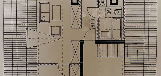 Stilvolle, gepflegte 2-Raum-Dachgeschosswohnung in Neuried