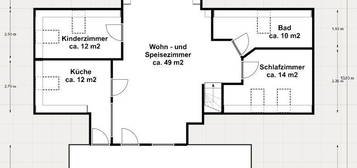 Dachgeschosswohnung mit 30m2 großer Terrasse und tollen Fernblick